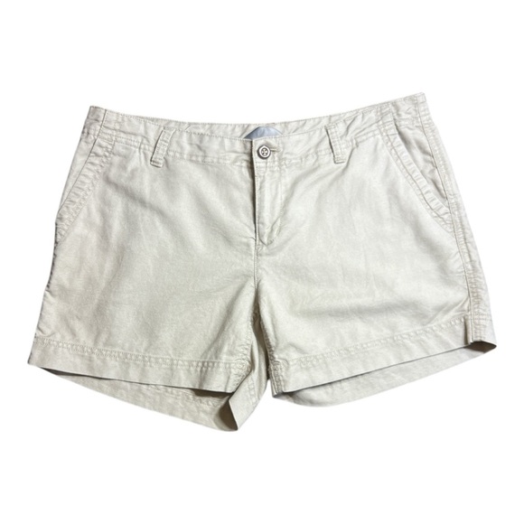 The North Face Linen Blend Shorts Size 10 Tan Brown - Picture 1 of 8